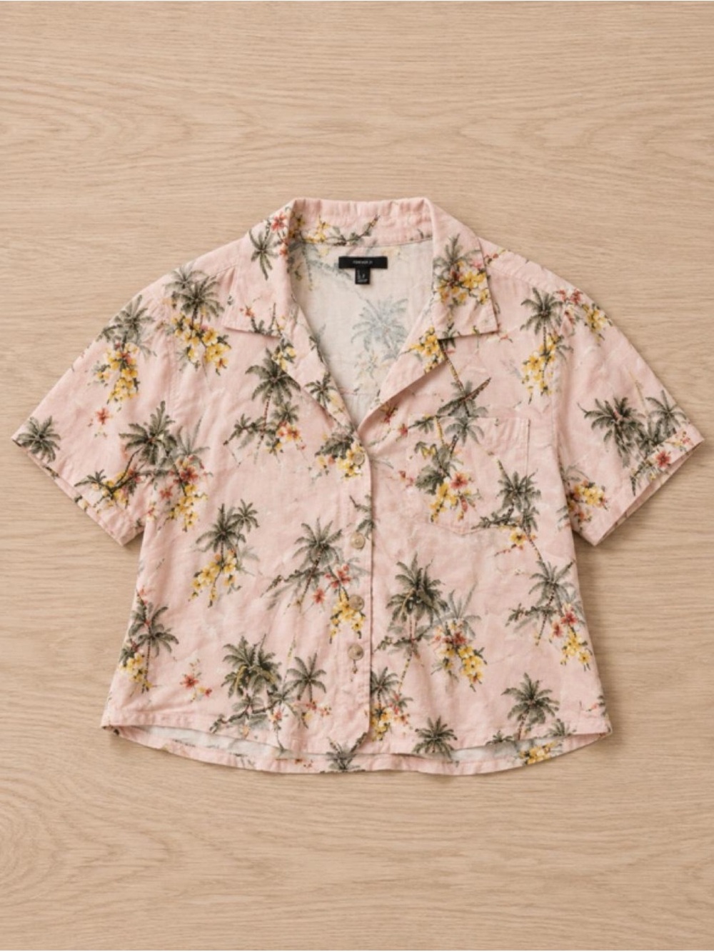 Forever 21 Pink Floral Women's Top